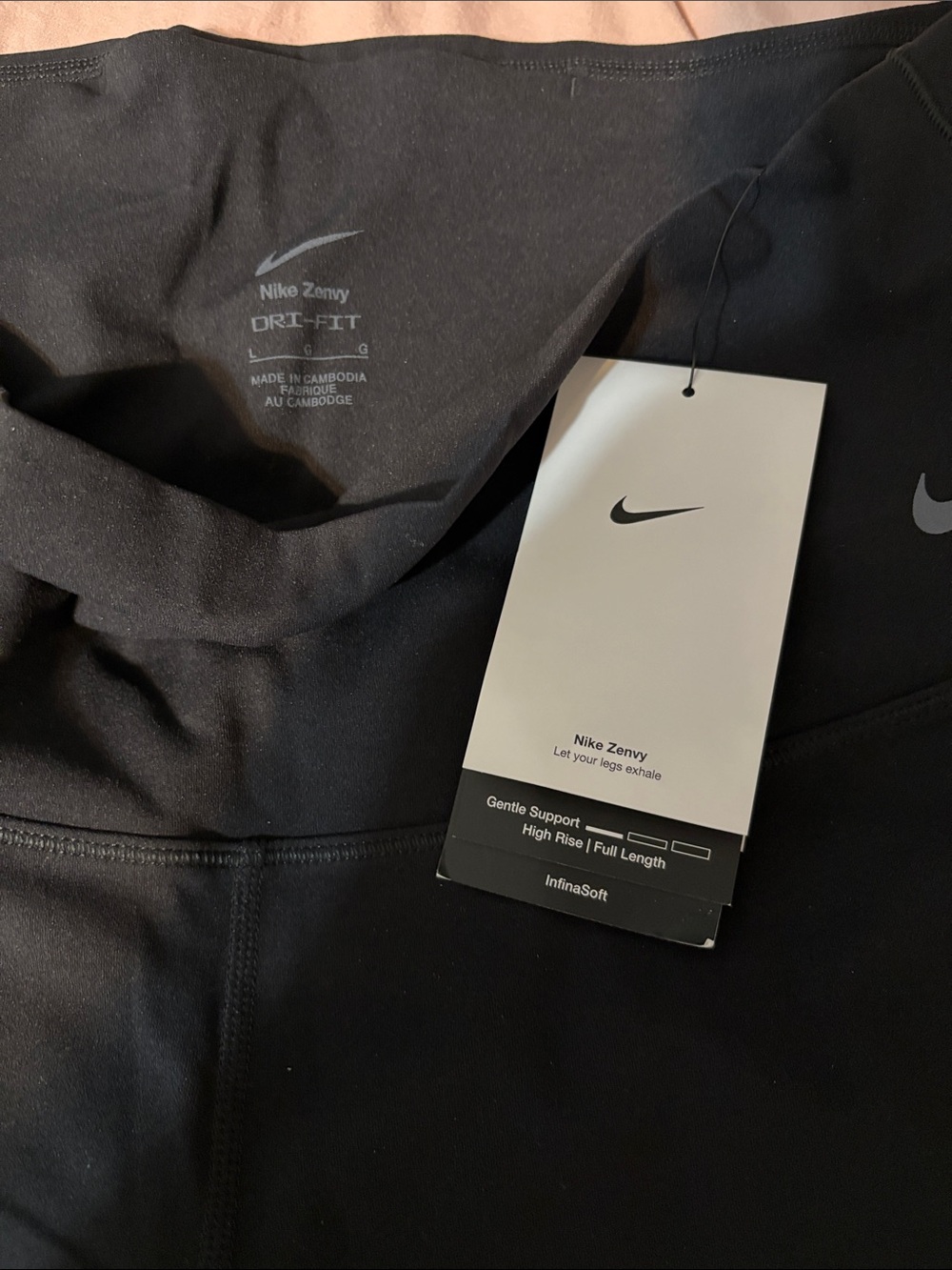 Nike Black Zenvy Dri-FIT High-Rise Leggings